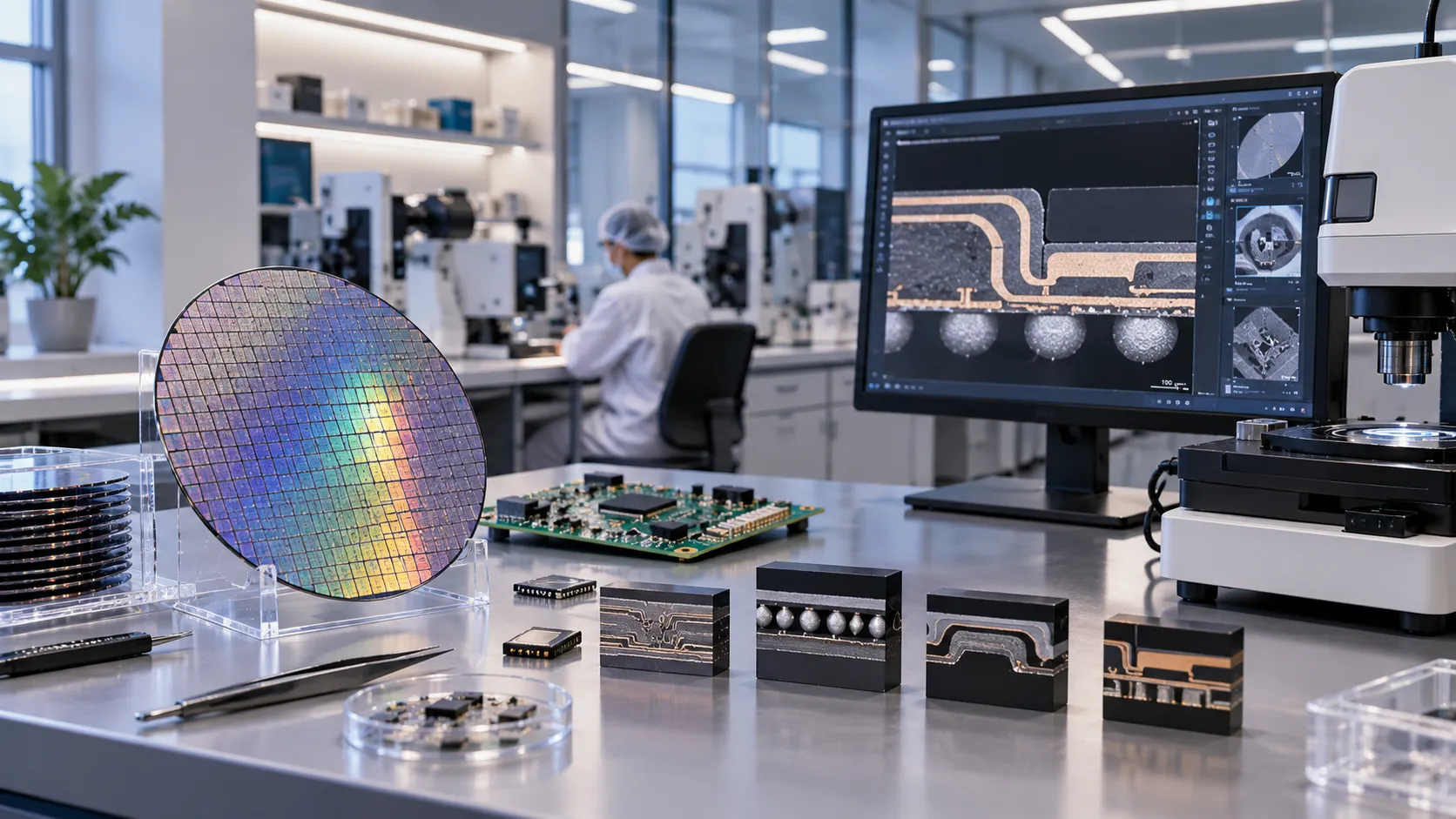 Electronics and semiconductor materials analysis lab